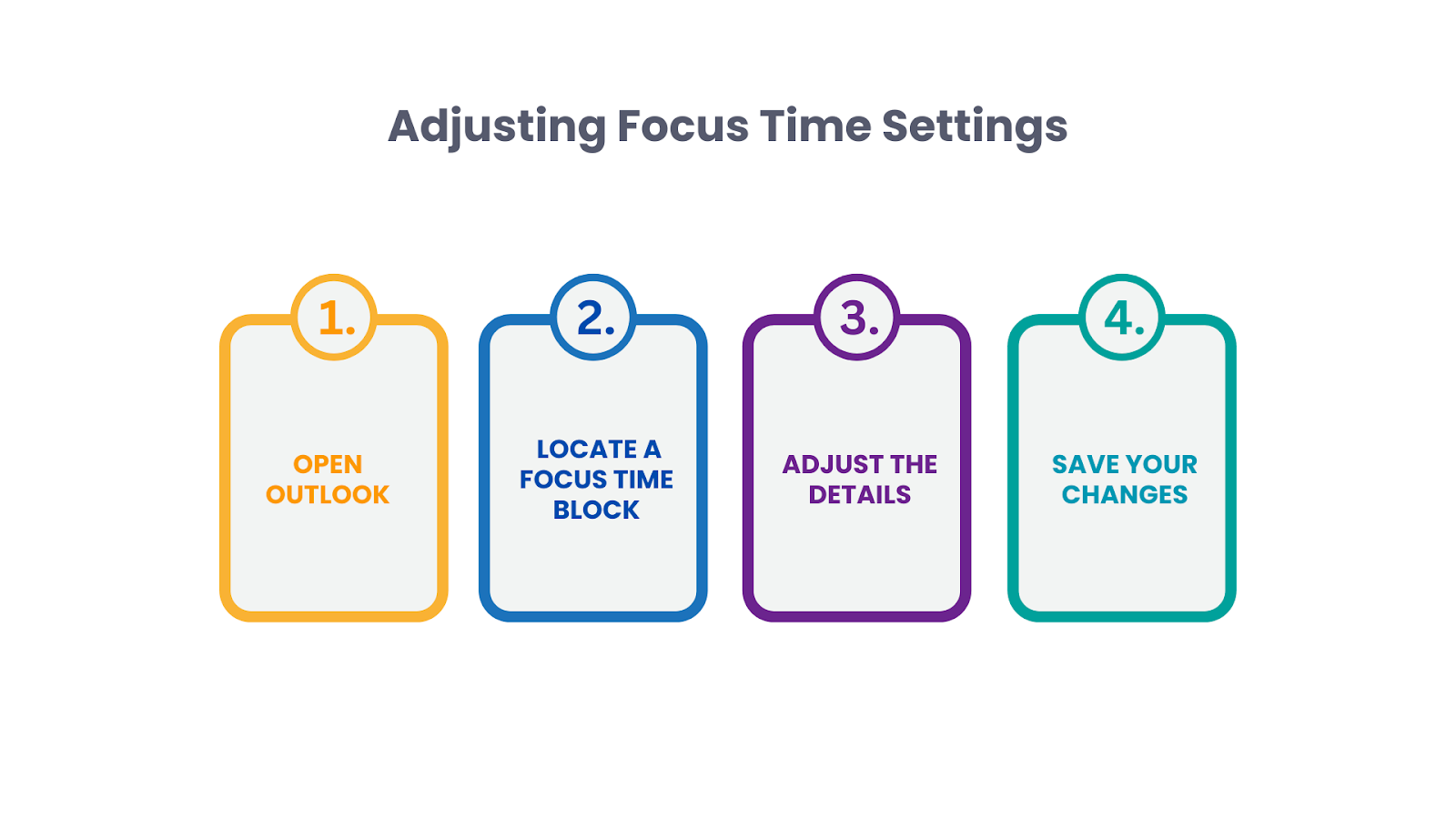 Changing Focus Time Details and Settings in Outlook