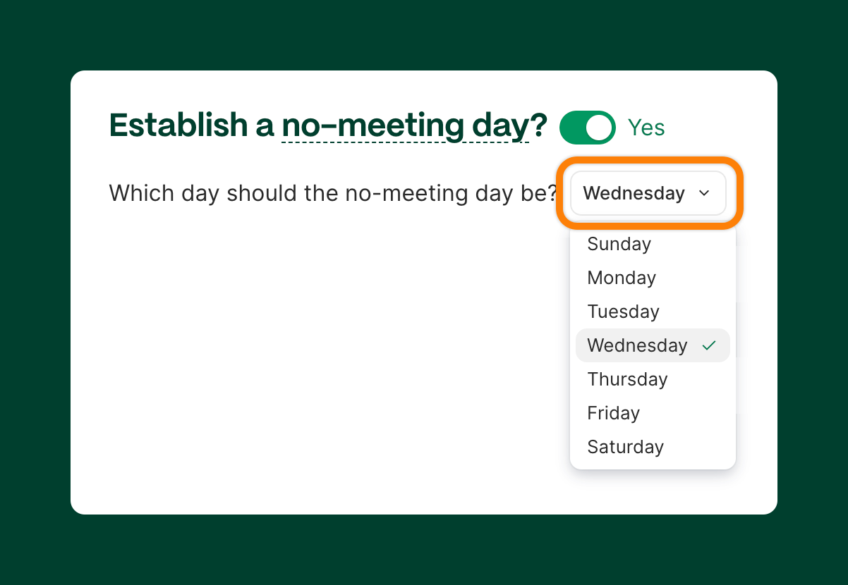 schedule a no-meeting day