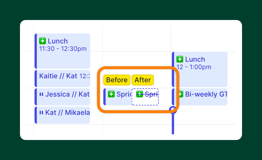rescheduling options