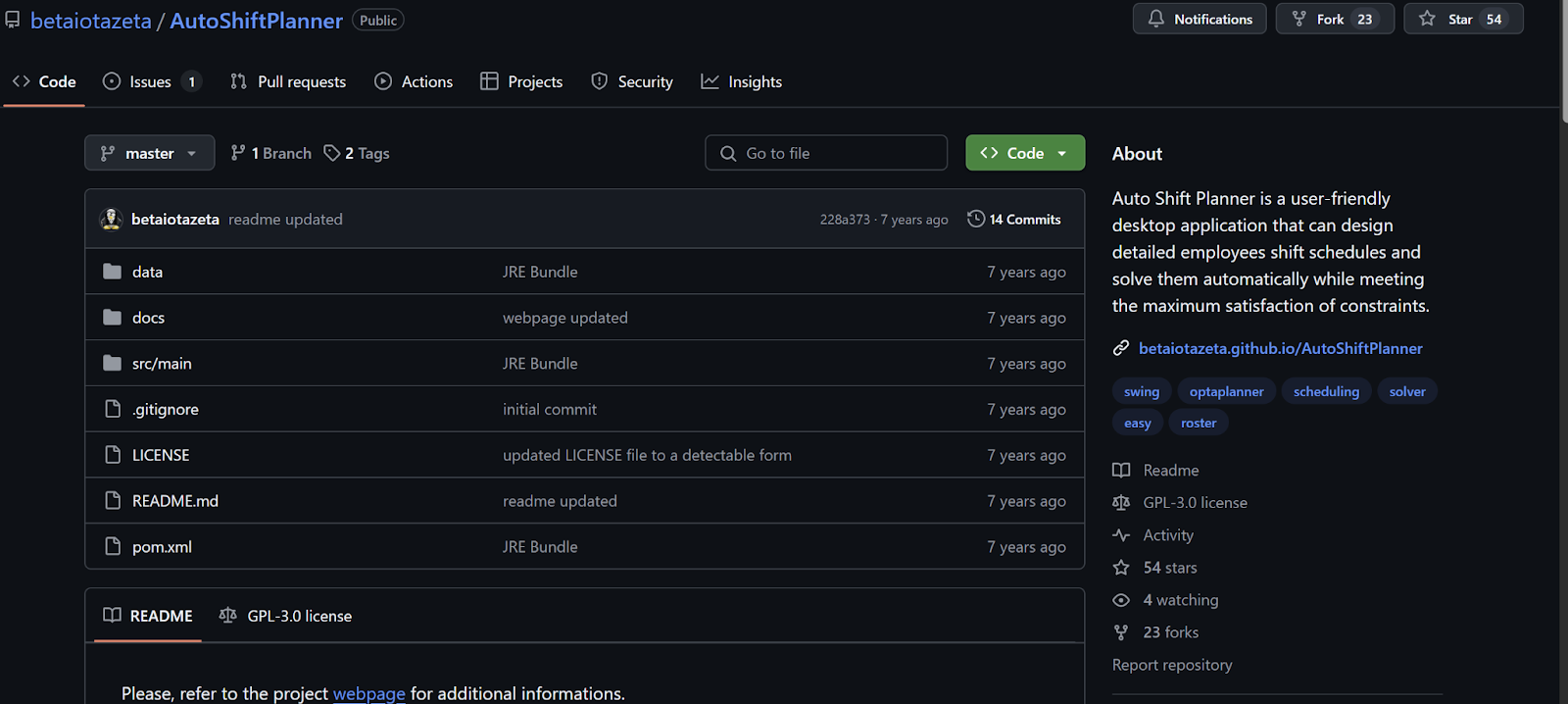 Auto Shift Planner