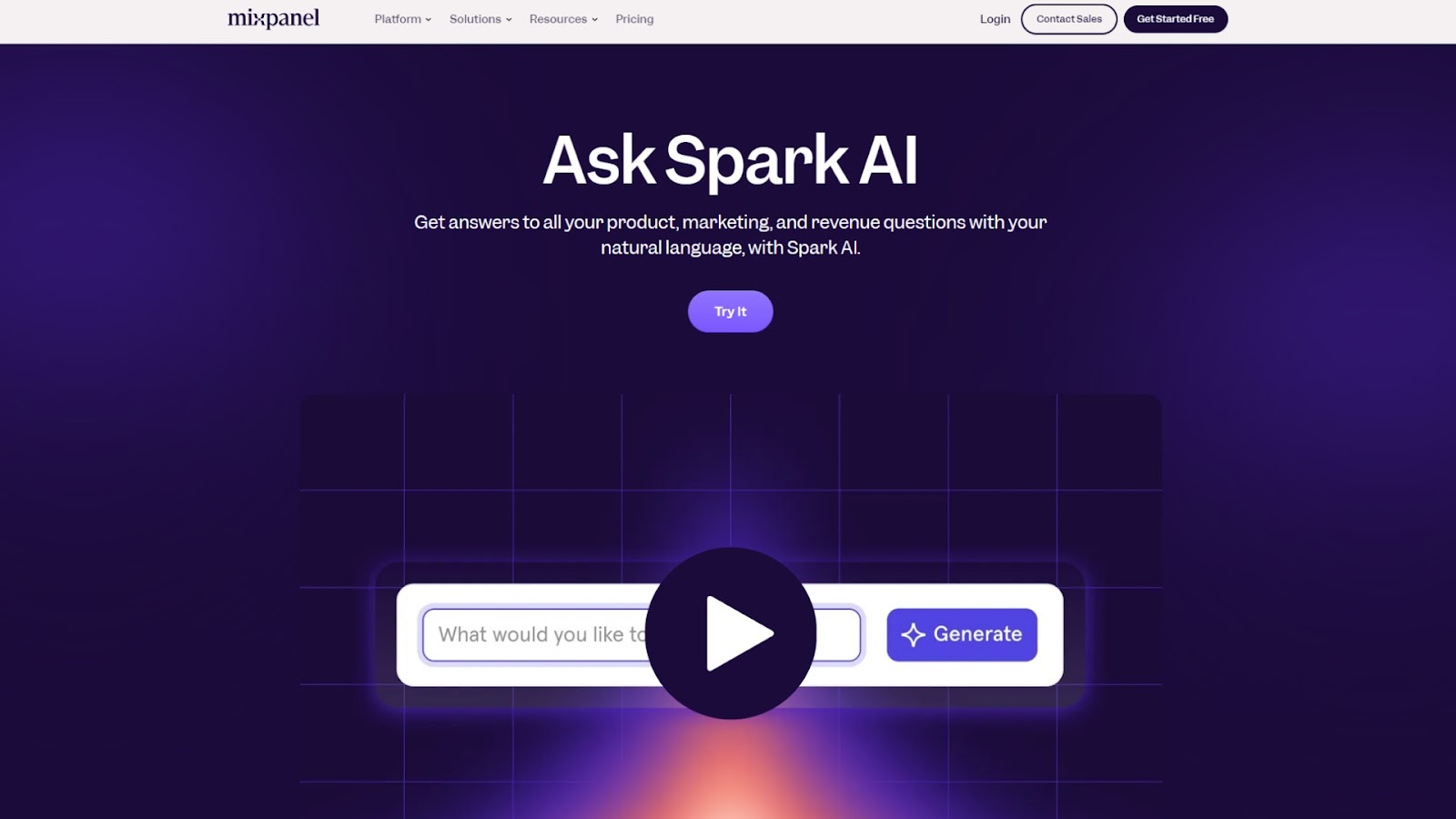 Mixpanel Spark AI