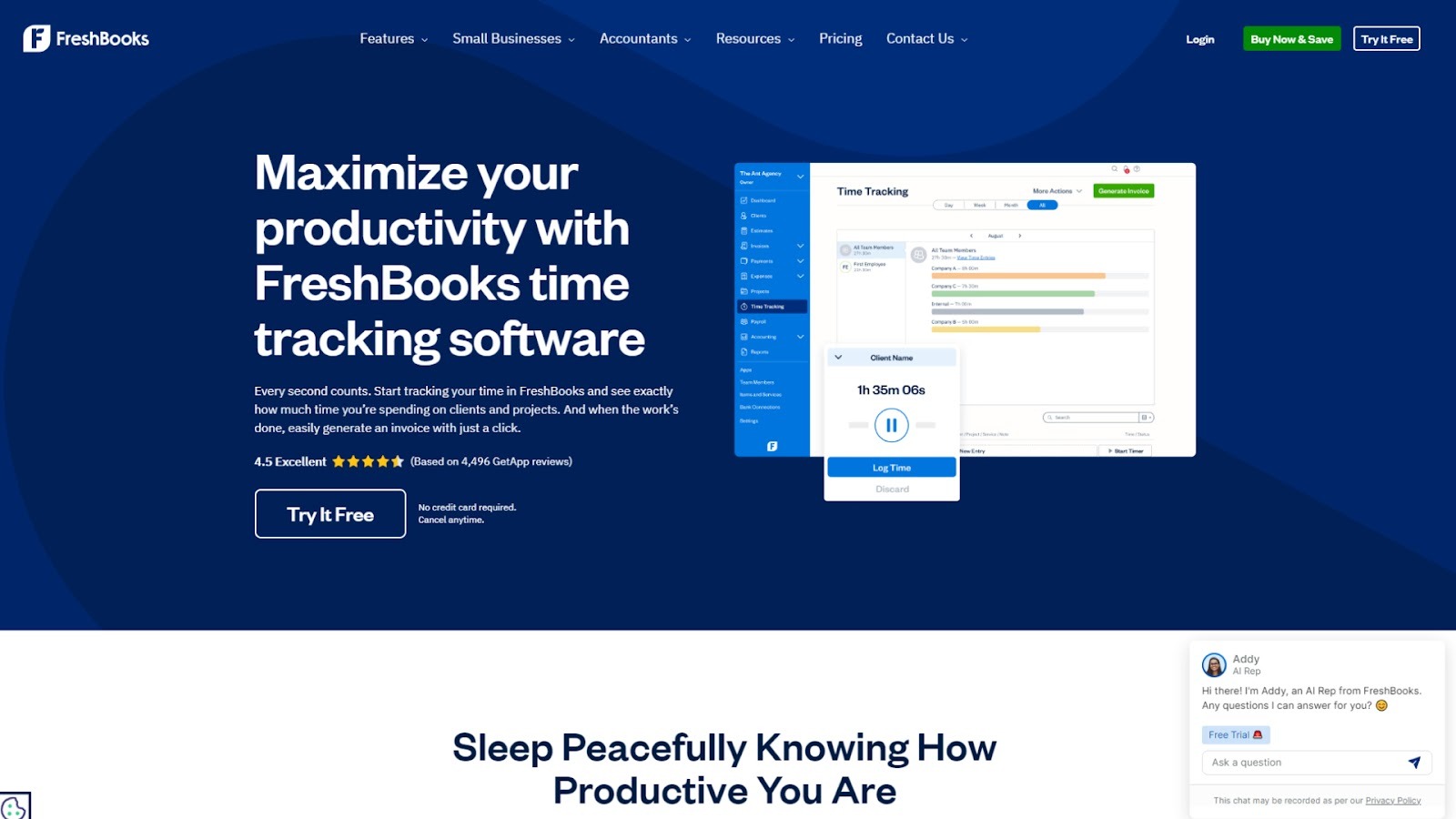 FreshBooks (Time Tracking Module)