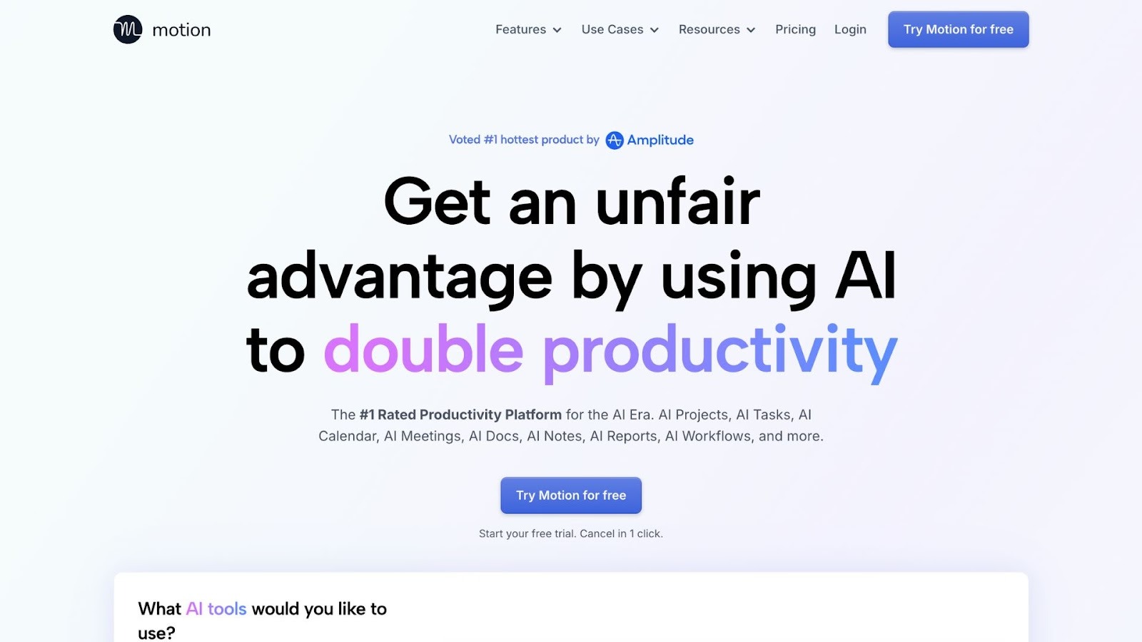 Motion’s AI-Driven Prioritization and Scheduling