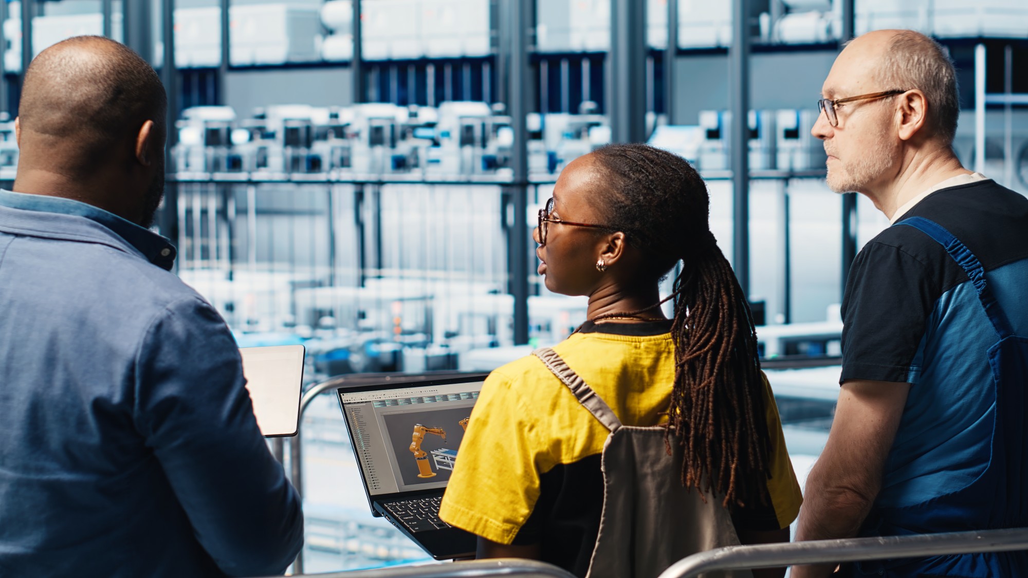 employees using CAD software