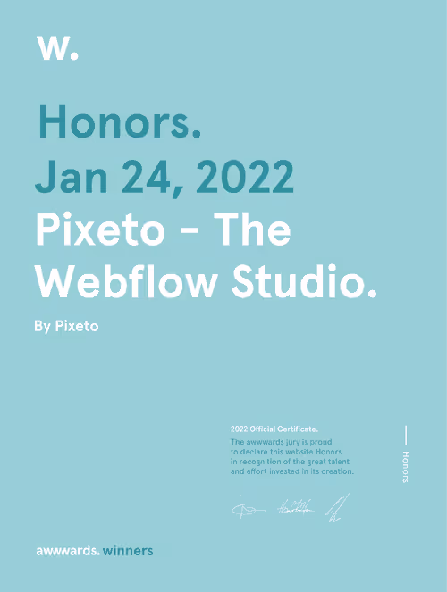 Honourable Mention - Pixeto