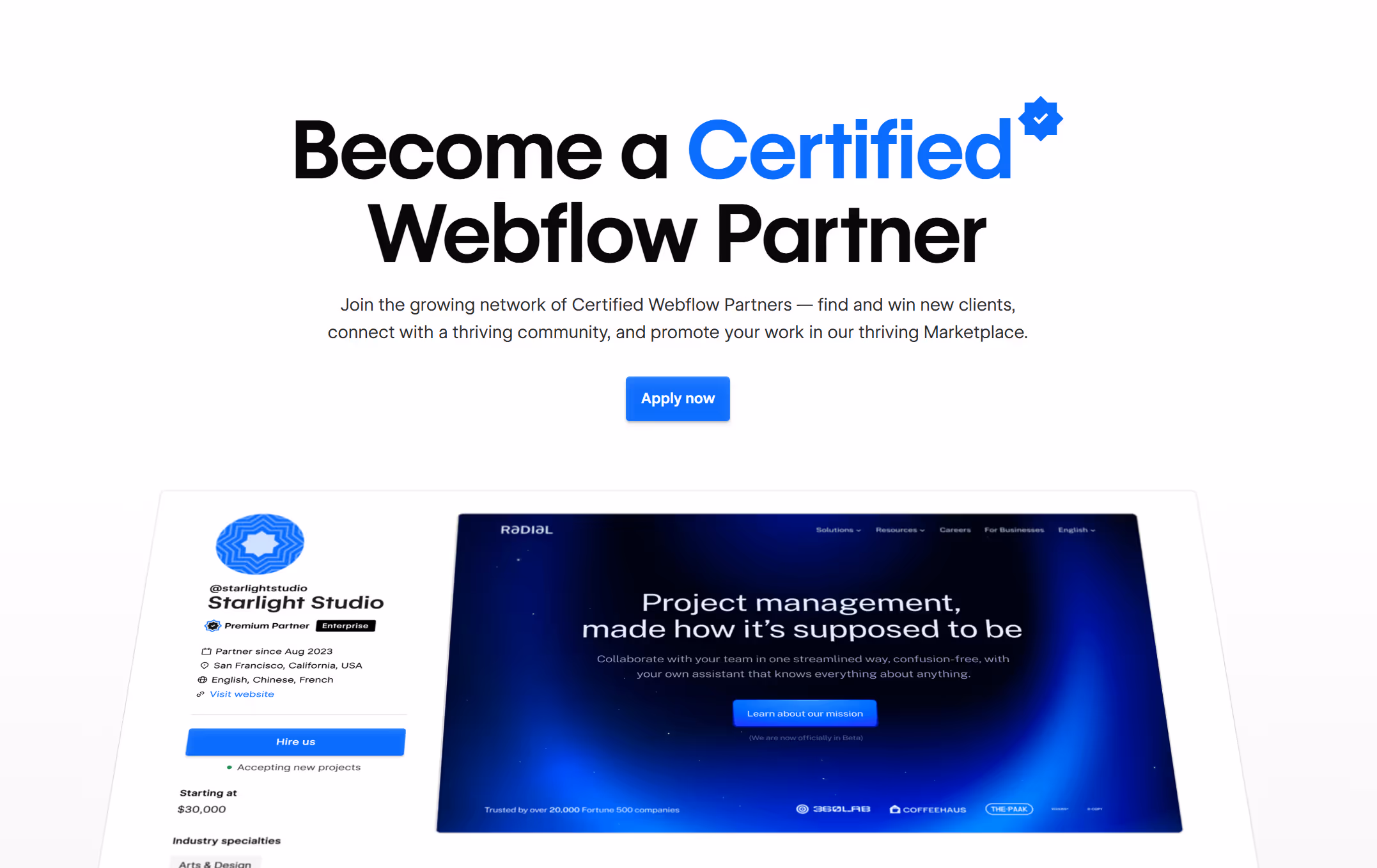Webflow Partner Program