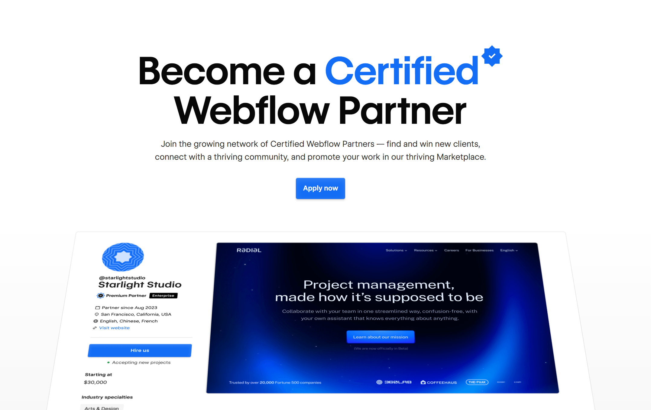 Webflow Partner Program
