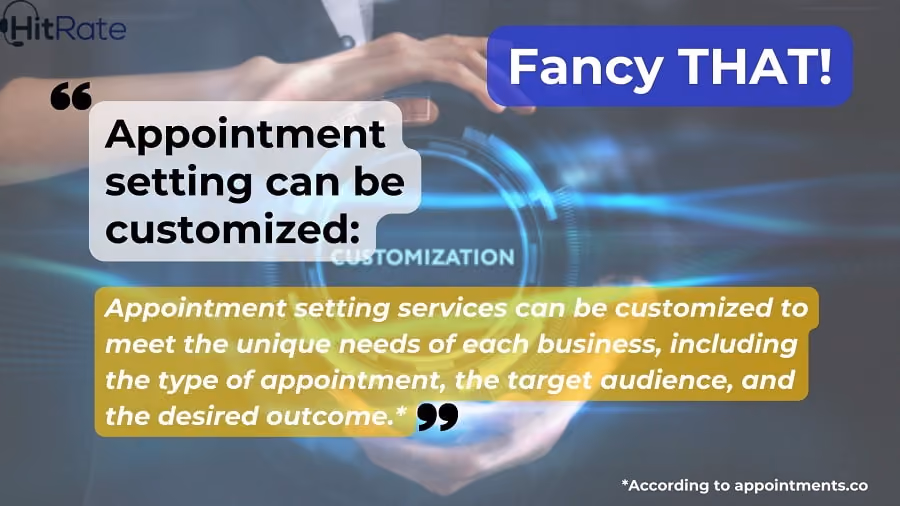 appointment setting customized