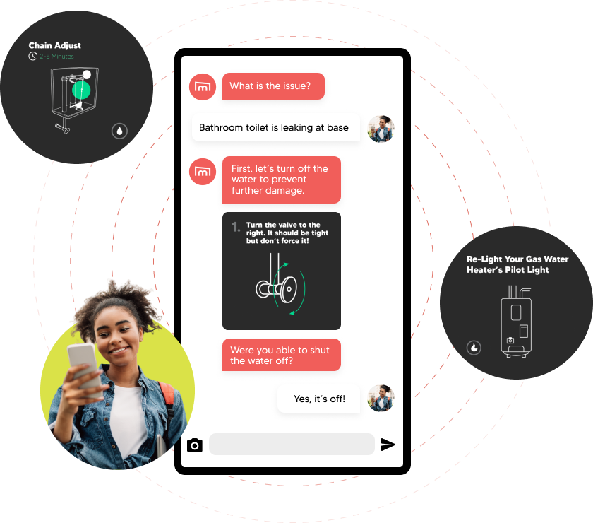 A man wearing a black suit and tie with a white shirt poses for a professional headshot. There are circles framing him. 