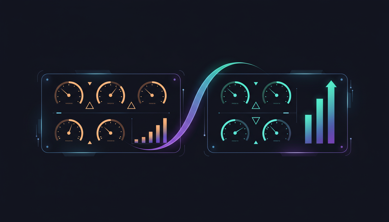 Core Web Vitals comparison between WordPress and Webflow
