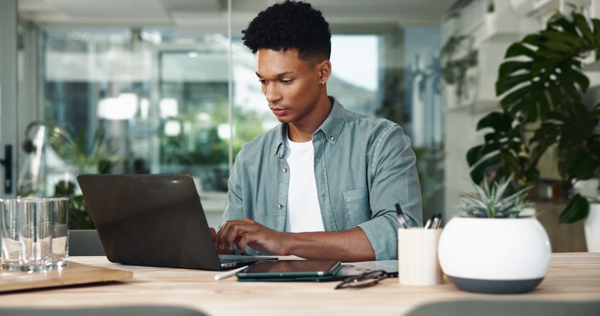 human judgment sales qualification, sales rep reviewing AI output, strategic messaging development, human review workflow, sales professional workspace, AI amplifier human strategy, qualification conversation preparation