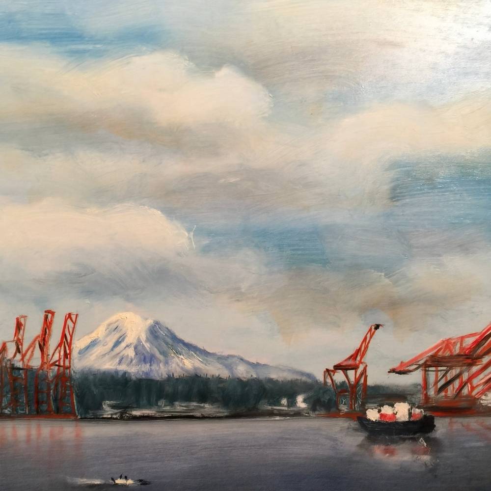 Seattle at Work 1 | Marilynn Batt Art | Mount Vernon, WA