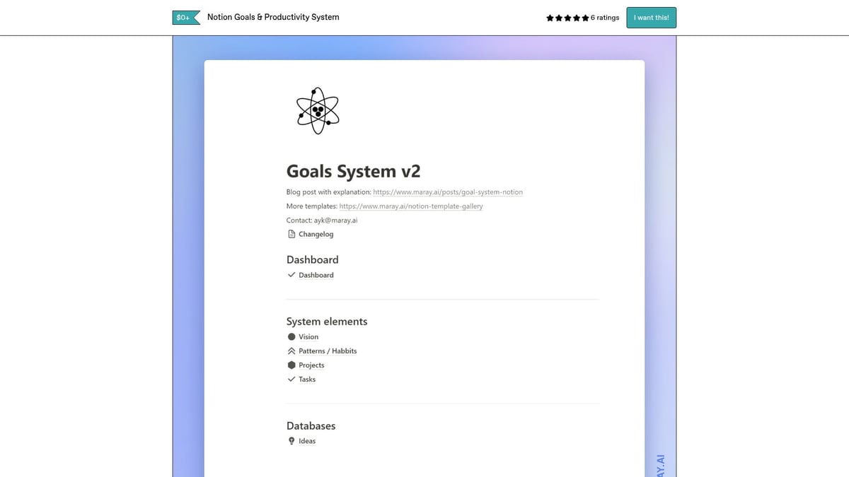 9 Inspiring Notion Goal Tracker Ideas to Try in 2026 - Notion Goals & Productivity System by Ayk