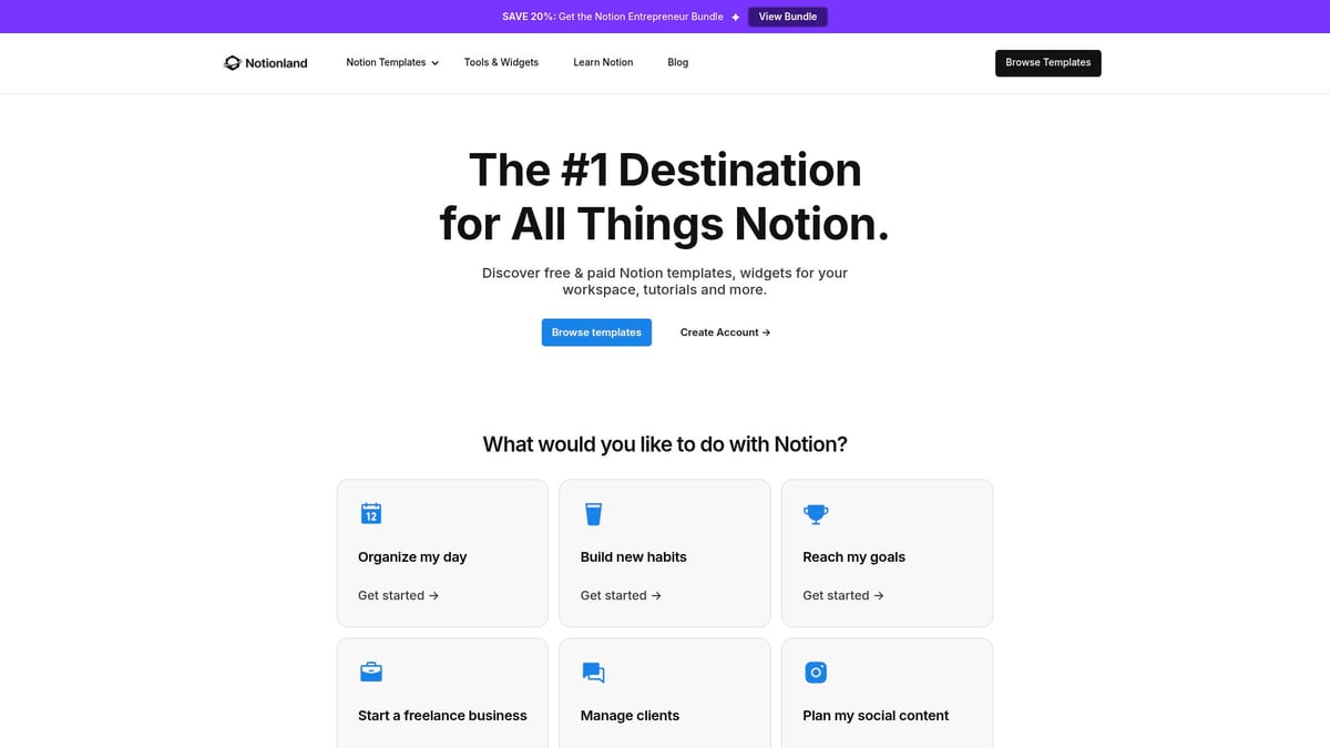 9 Inspiring Notion Goal Tracker Ideas to Try in 2026 - Notion Goal Tracker by Notionland