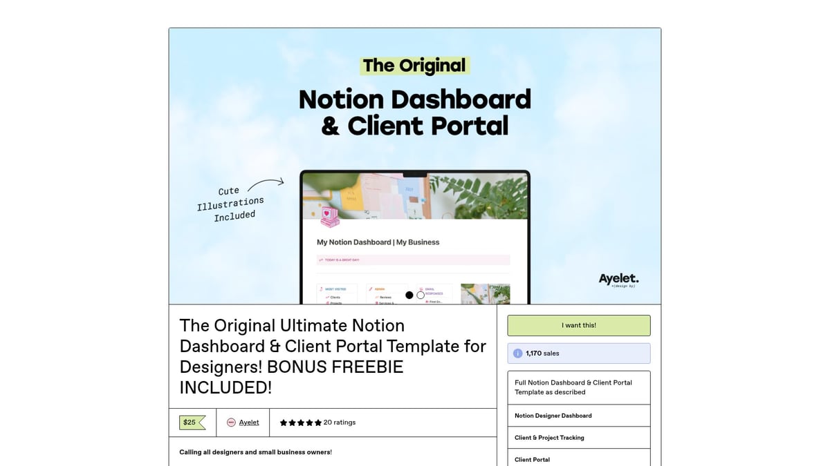 12 Inspiring Notion Dashboard Ideas to Try in 2026 - Business CRM & Client Portal by Design by Ayelet