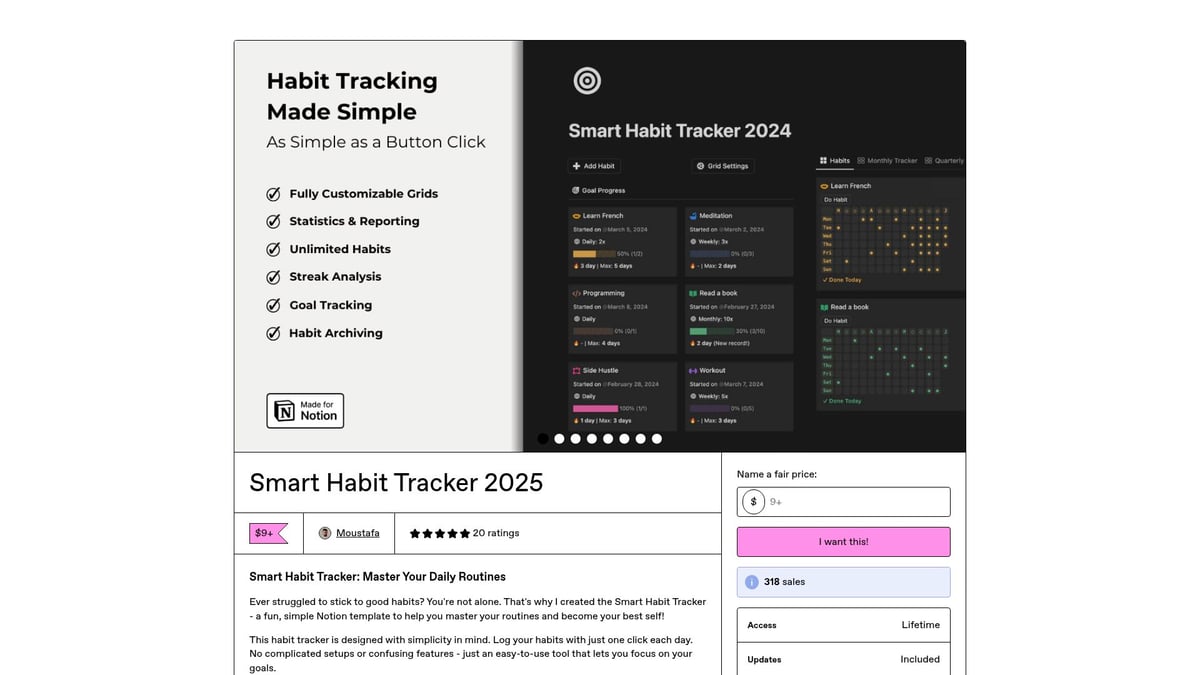 7 Best Habit Tracker Template Notion Picks for 2026 - Smart Habit Tracker Notion Template