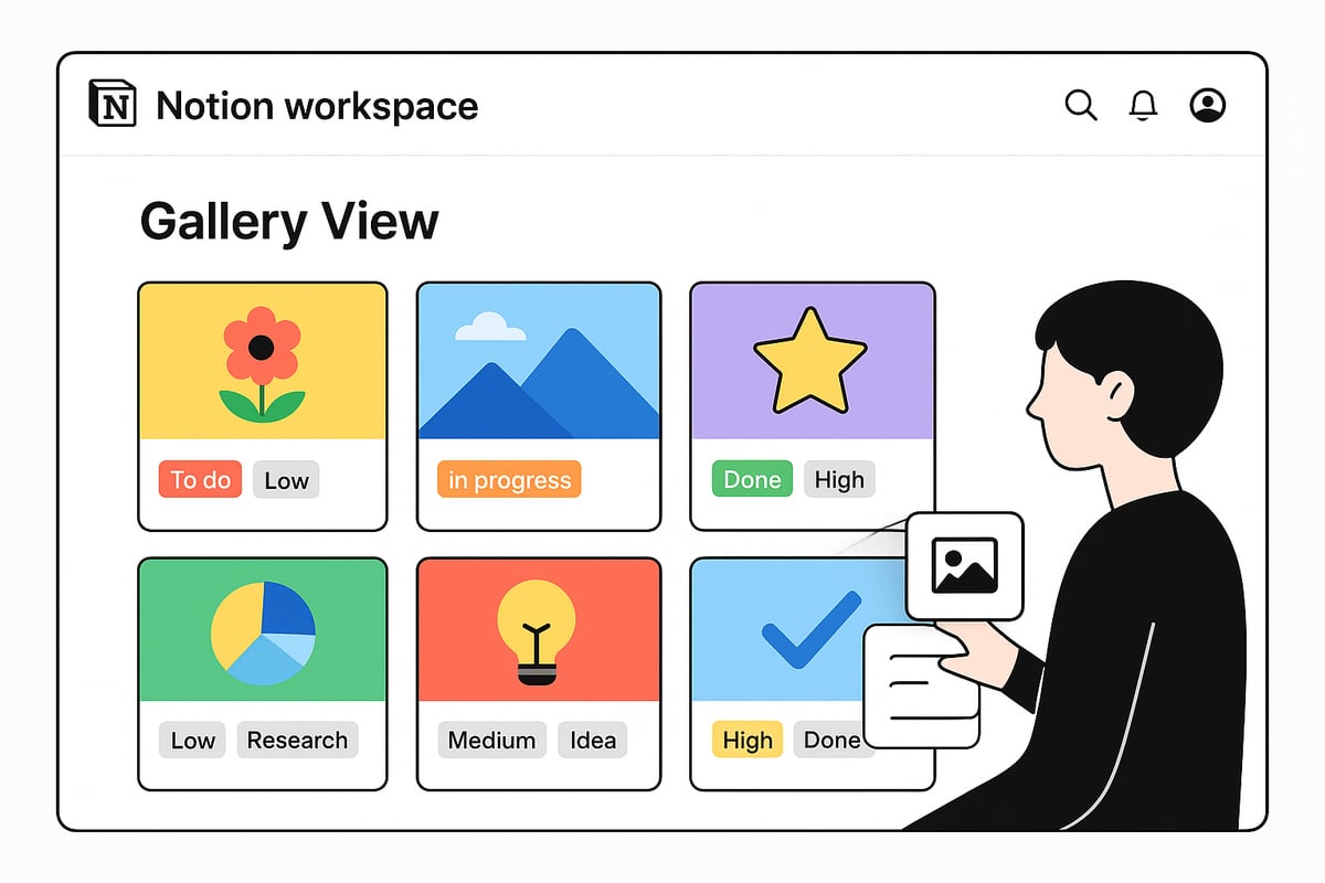 Managing Images and Visual Elements in Gallery View