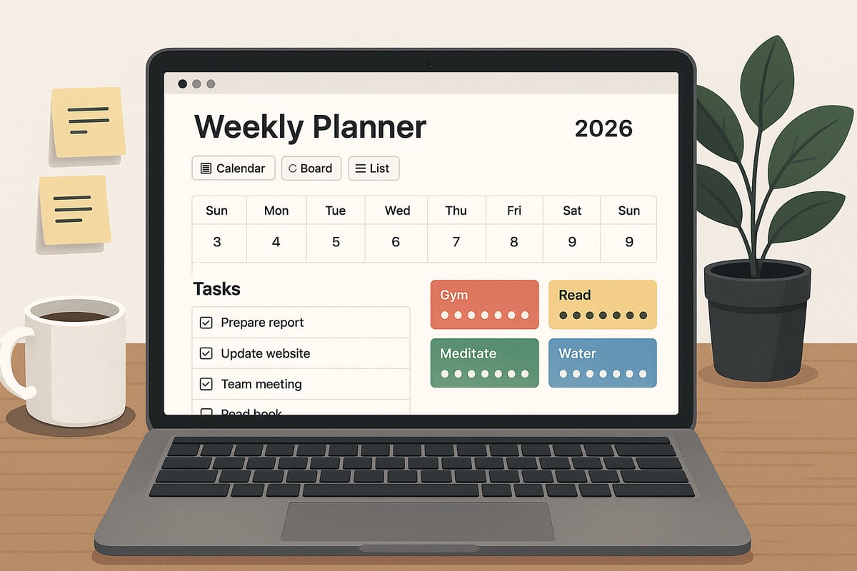 Step-by-Step Guide: Setting Up Your Notion Weekly Planner Template for 2026