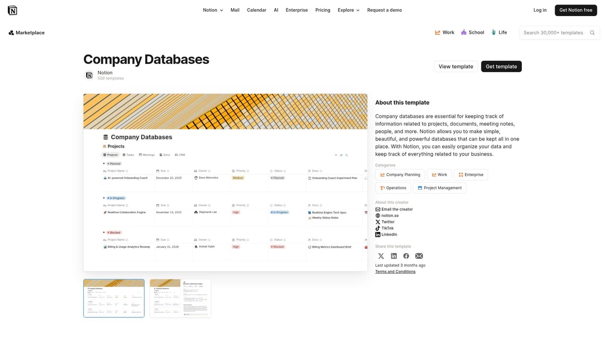 Top 7 Planning Notion Template Picks for 2026 Success - Company Databases by Notion