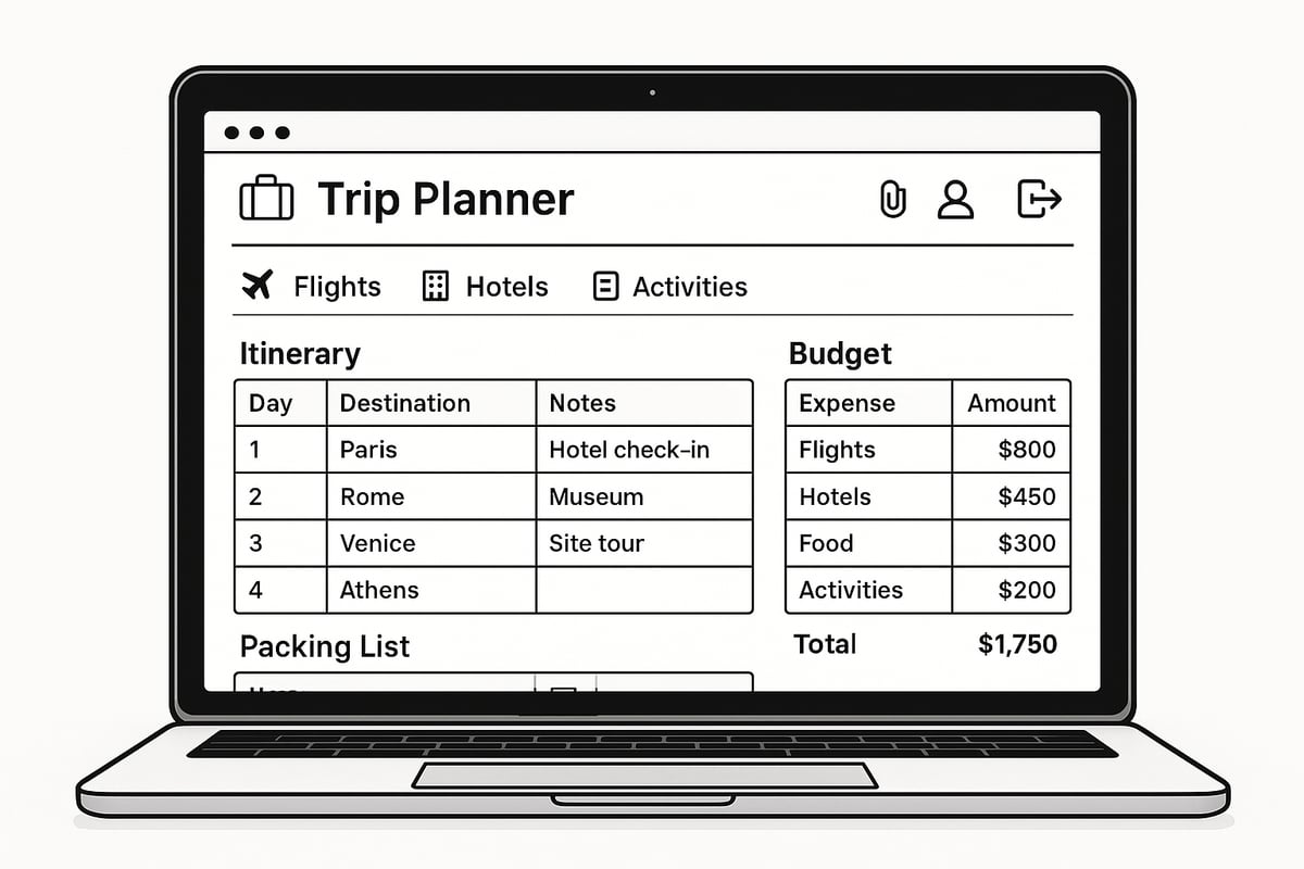Step-by-Step: Setting Up Your Notion Trip Planner