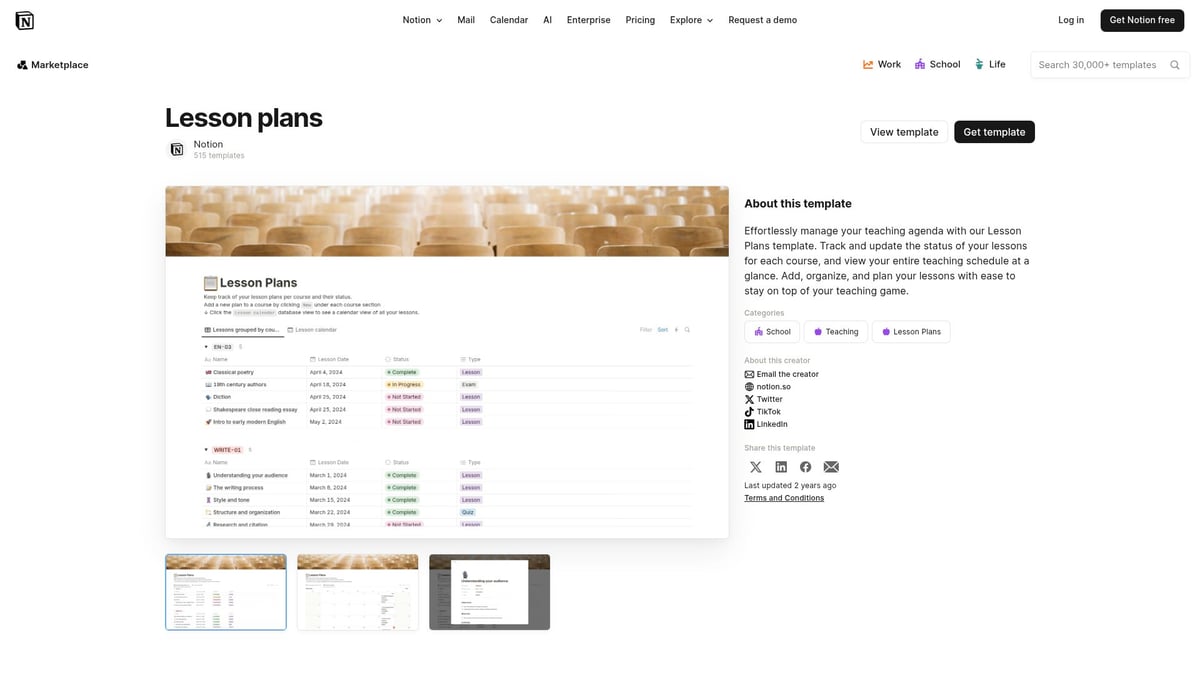 7 Best Notion Lesson Plan Template Picks for 2026 - Lesson Plans by Notion (Free)