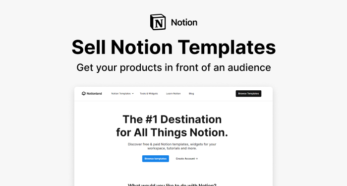 Where to Sell Notion Templates — blog post thumbnail