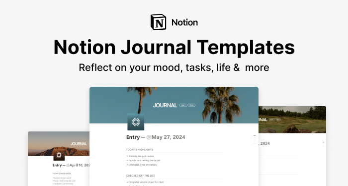 20+ Best Notion Journal Templates — blog post thumbnail