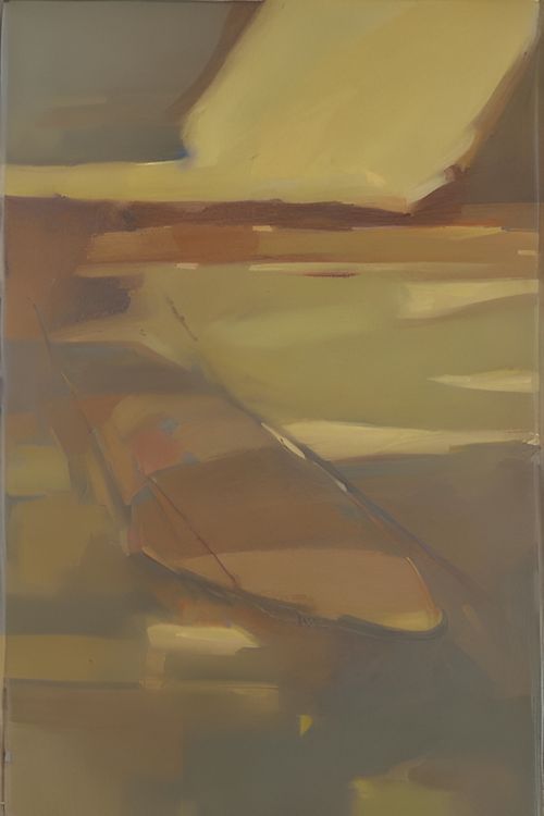 Angling westward over rectangles of brown