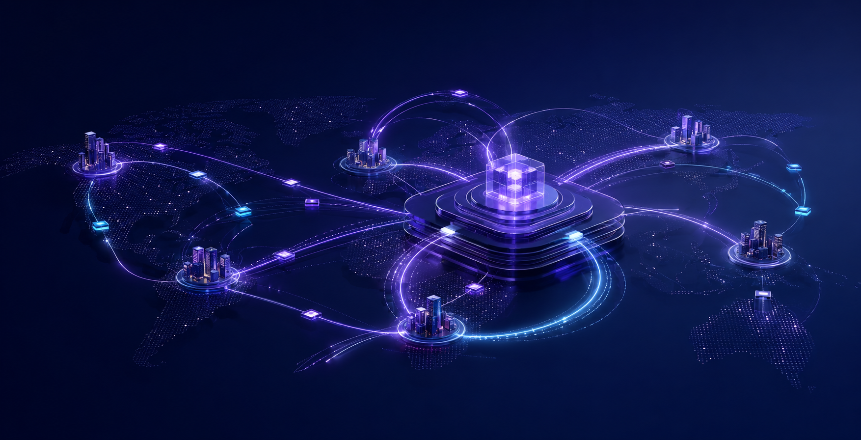 Abstract global network illustrating stablecoin payment rails and cross-border money movement.