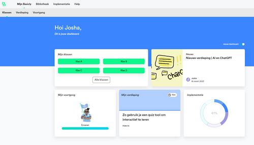 Dashboard mockup