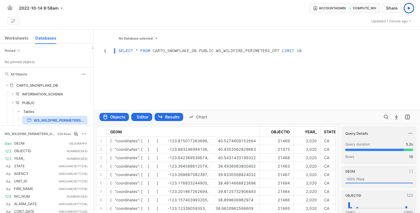 Executing Snowflake queries