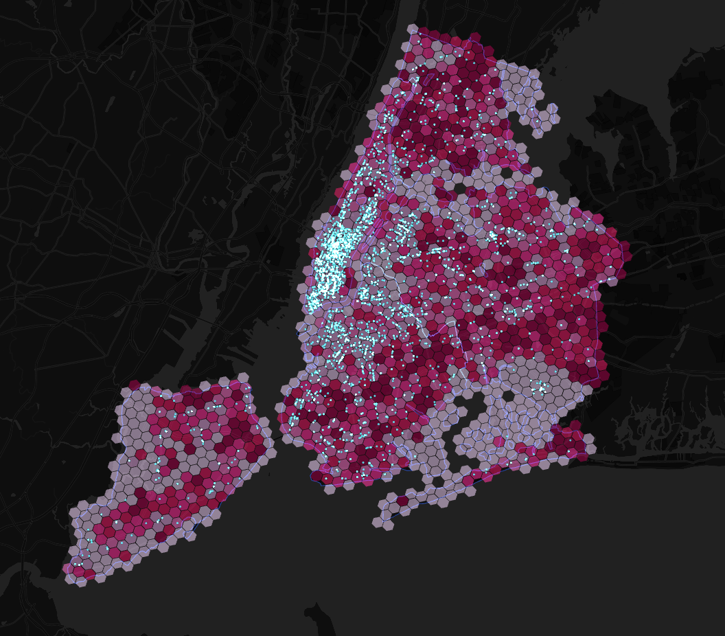 Mapped against the raw data