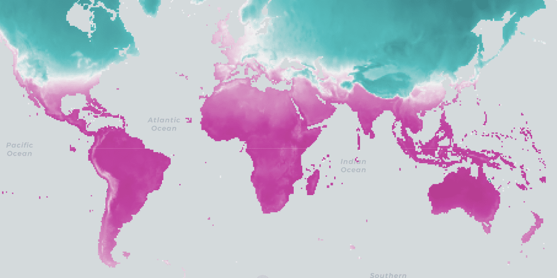 CARTO Spatial Features, now with global urbanity, climatology, & elevation data