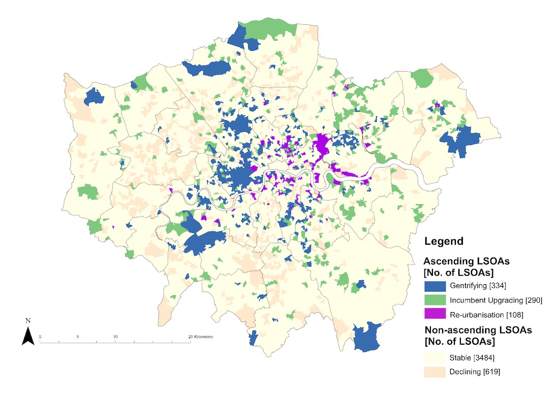 Spatial Distribution of the Typologies of Neighborhood AscentI