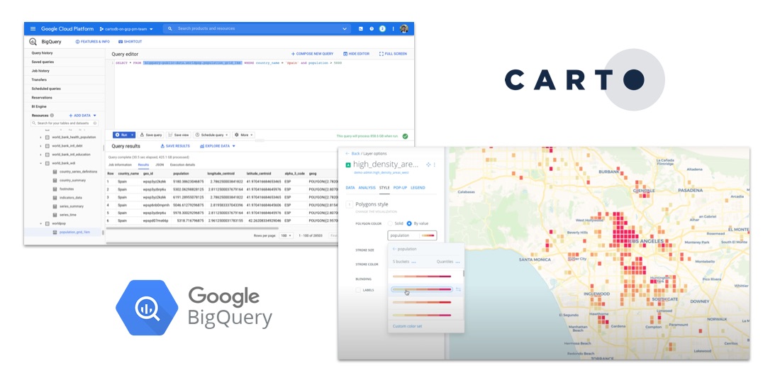 How to Analyze Google BigQuery Data in CARTO