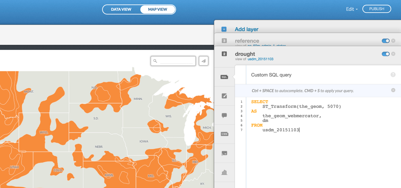 Drought Data SQL