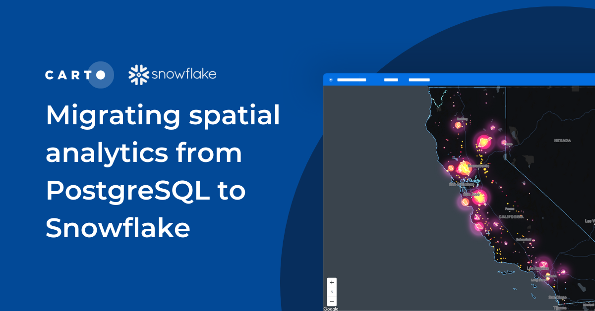 Migrating spatial analytics from PostgreSQL to Snowflake