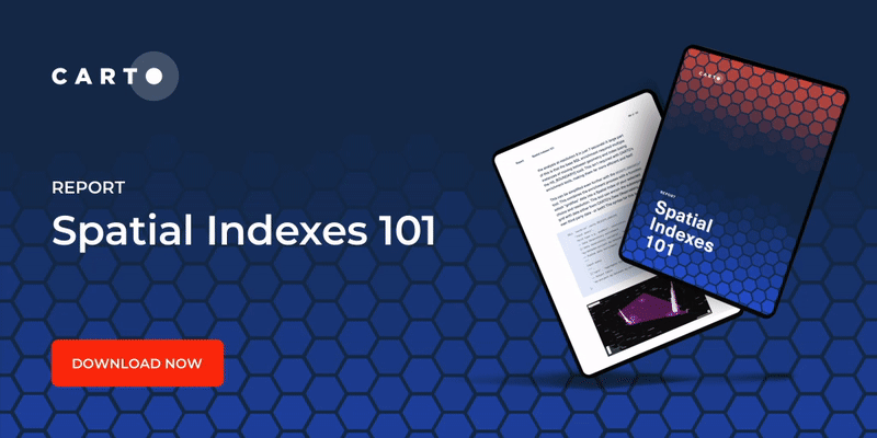 An animated gif showing the contents of the report Spatial Indexes 101 on a tablet.