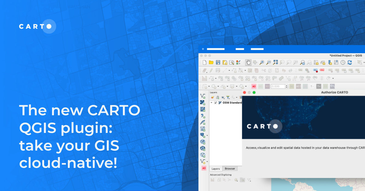 The new CARTO QGIS plugin: take your GIS cloud-native!