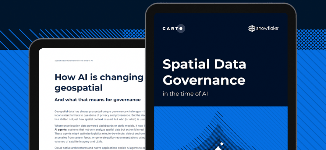 Spatial Data Governance in the Time of AI