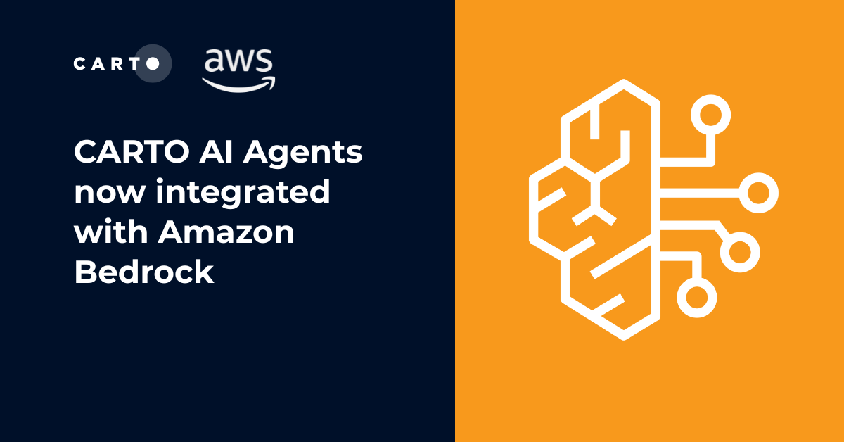 CARTO AI Agents now integrated with Amazon Bedrock