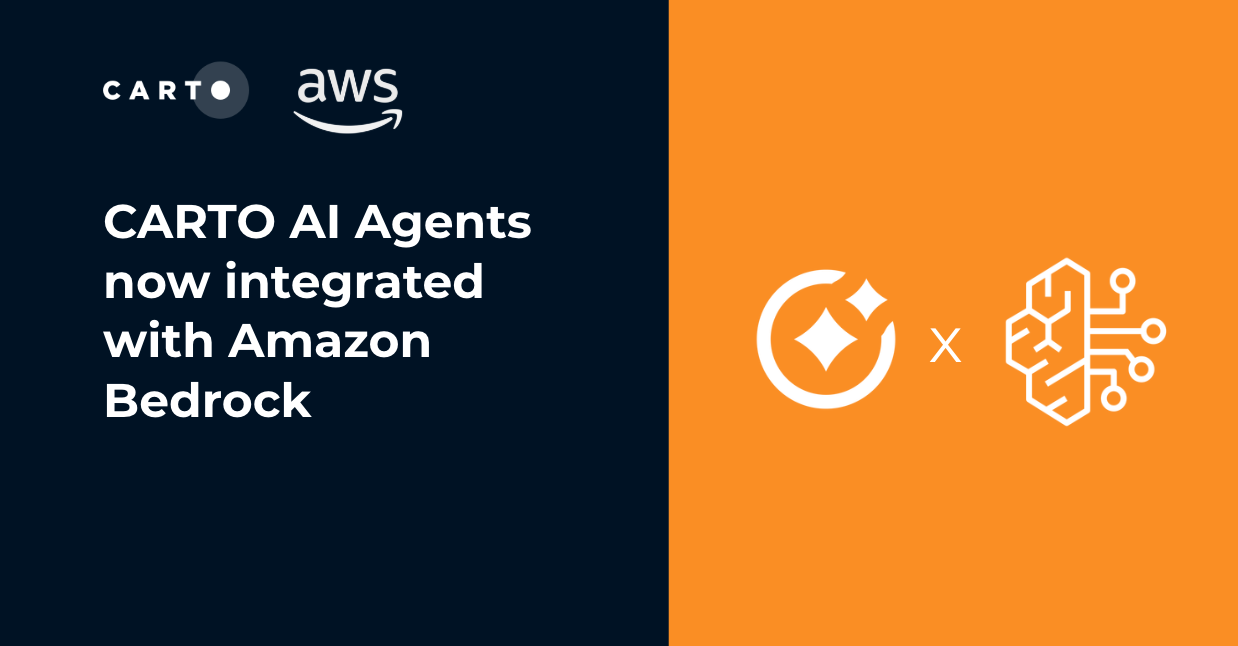 CARTO AI Agents now integrated with Amazon Bedrock