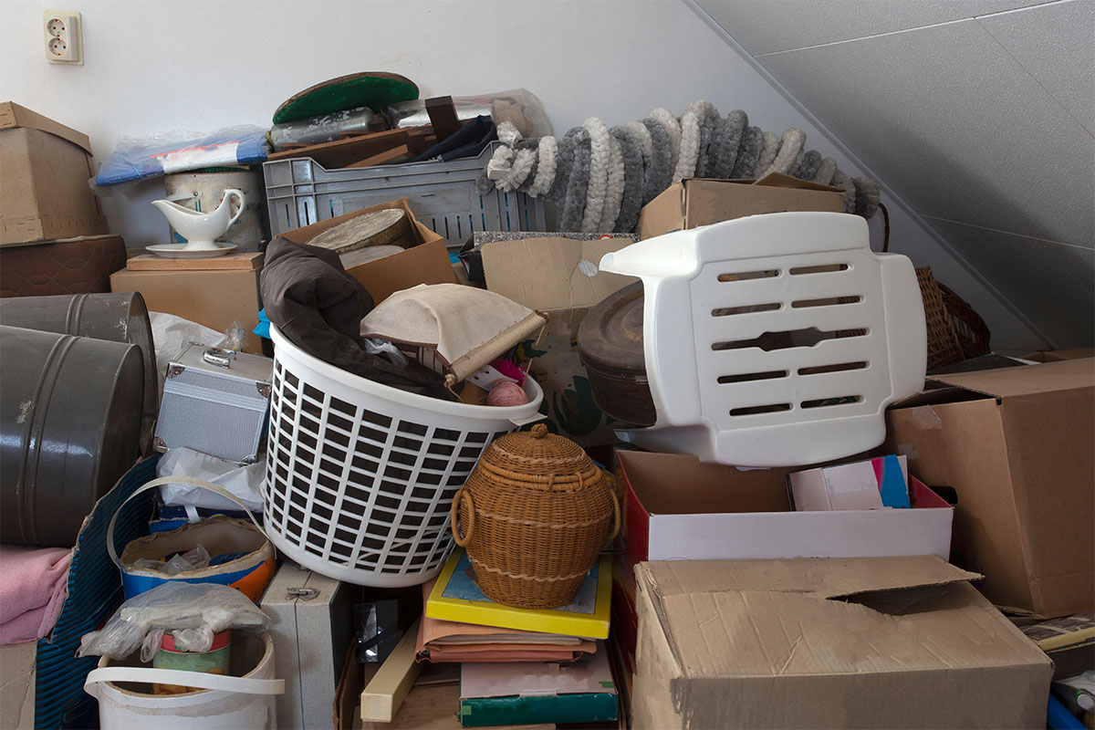 Items in a home that are ready for junk removal service.
