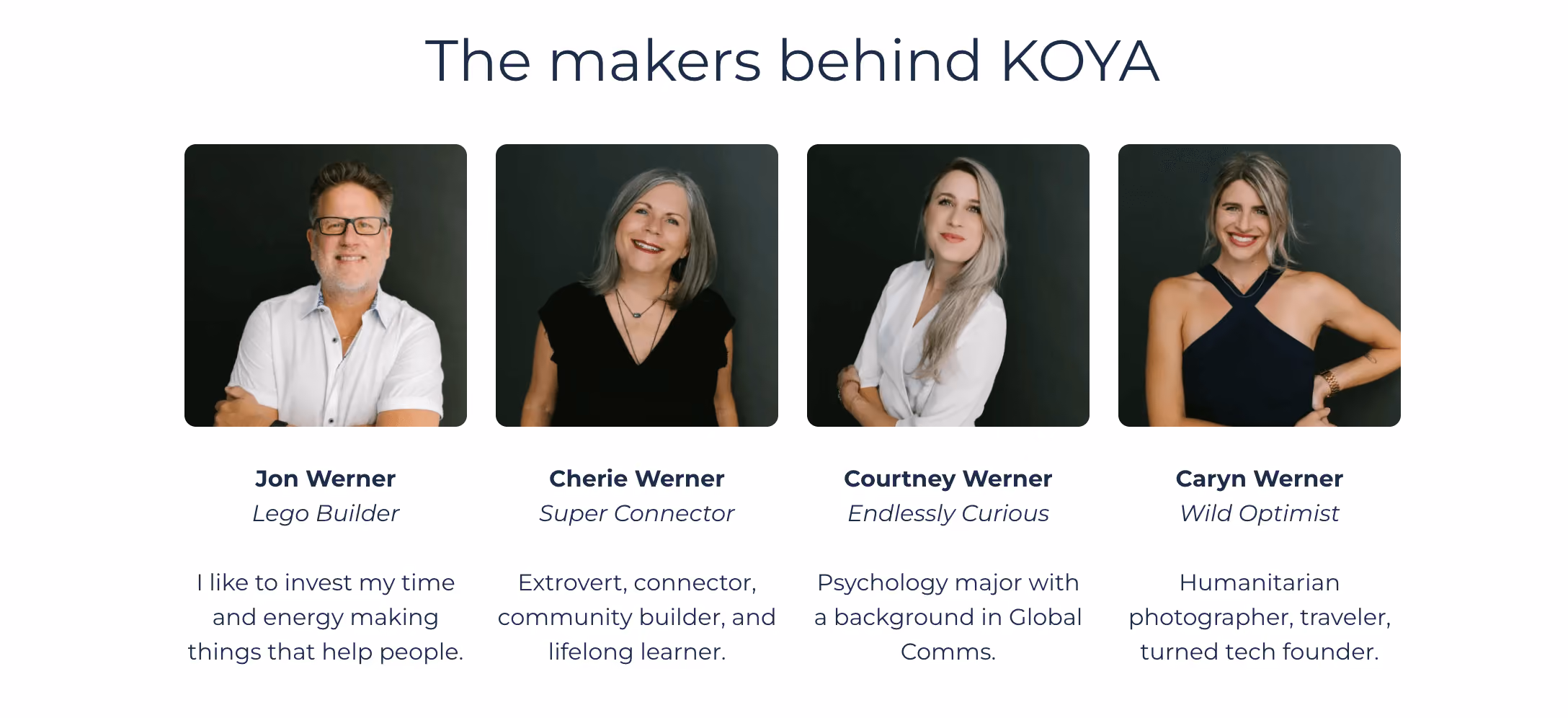 KOYA Founders: The Werner Family