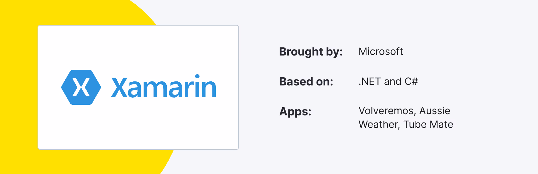 Xamarin - mobile app development framework