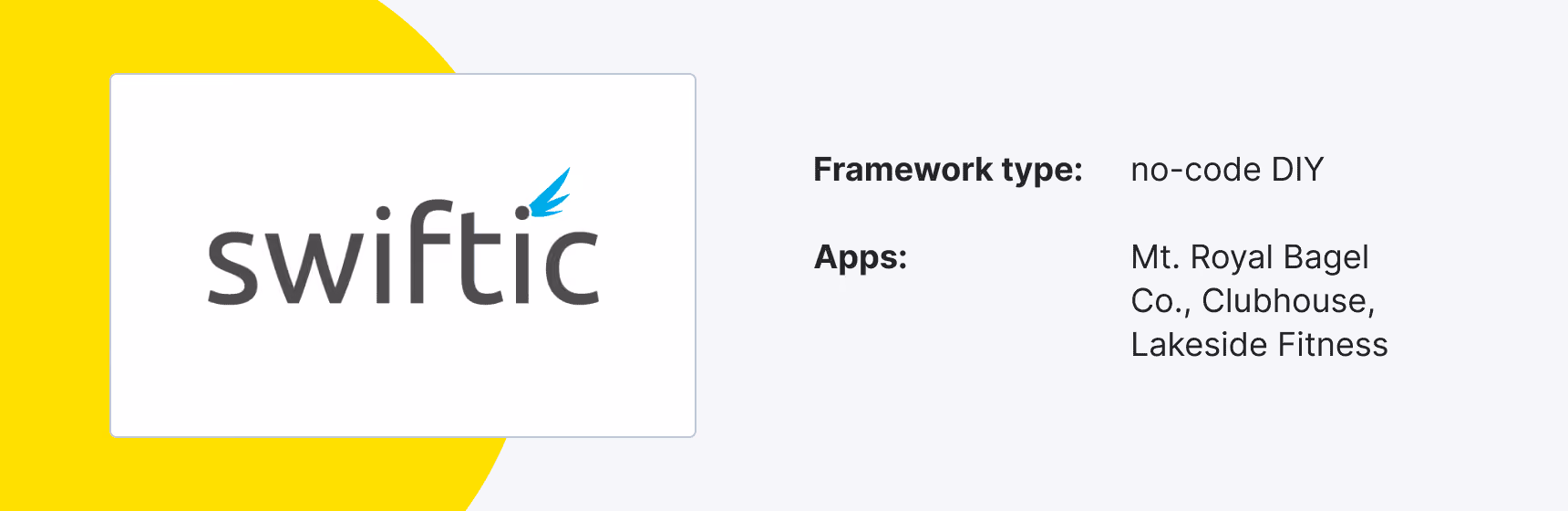 Swiftic - mobile app development framework