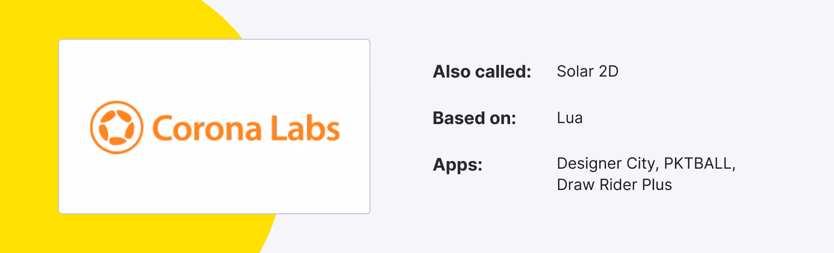 Corona SDK - mobile app development framework