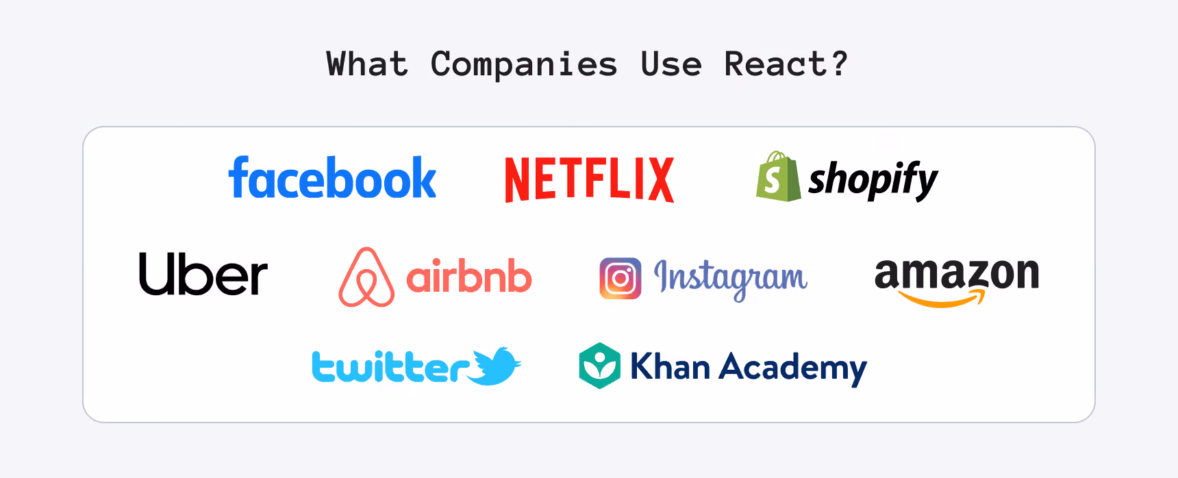 What companies use React.js?