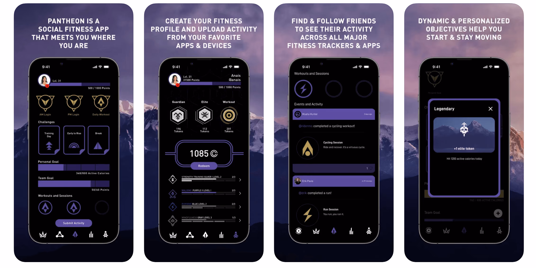 Pantheon wellness app