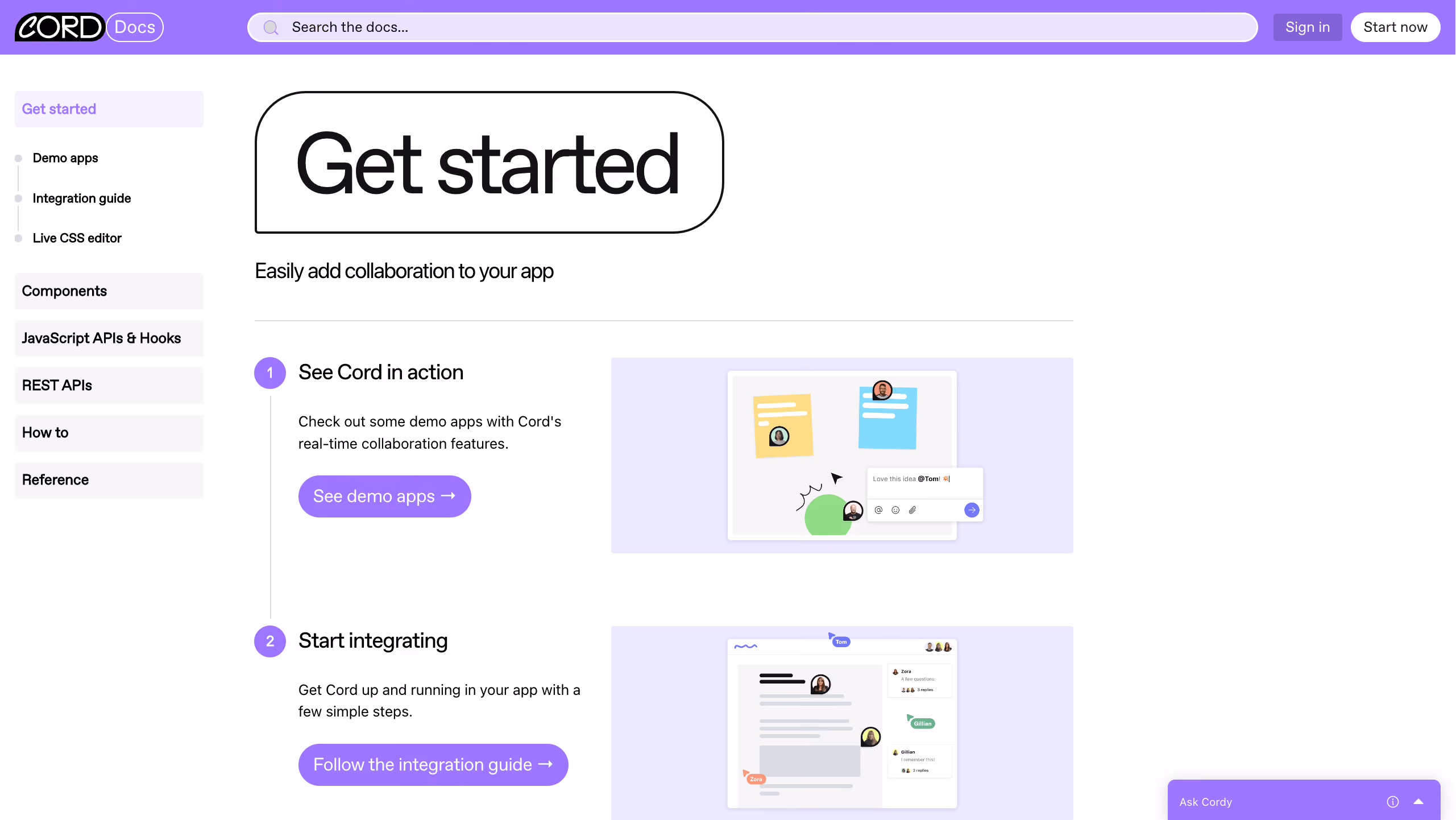 Get started with Cord
